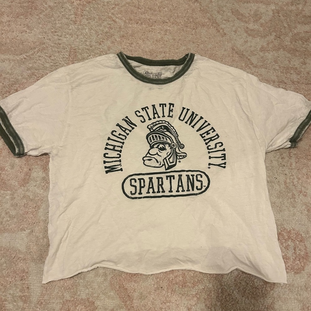 Michigan State University Spartans White T-Shirt